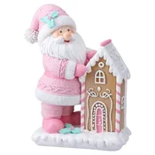 Festa snowelle novogodišnja dekoracija deda mraz pastel 23.5cm ( 710458 )