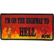 AC/DC Highway To Hell Flames Iron-On Patch