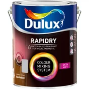 Emajl lak za les in kovino bela 0,7L RAPIDRY SATIN MATT Dulux