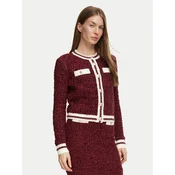 Guess Pletena jopica W6BR75 Z1764 Bordo rdeča Regular Fit