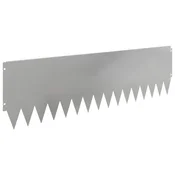Vidaxl Robovi trave 20 szt. 103 x 30 cm Jeklo Srebrna