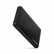 EE25-SLC, USB-C 3.2 Gen 1 - SATA 6G 2,5 SLIDE škatla, brez vijakov, črna