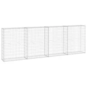 Vidaxl Gabionska stena s pokrovi iz pocinkanega jekla 300x30x100 cm
