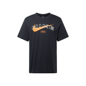 Nike Sportswear Majica Club, mandarina / crna / bijela