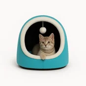 Paws & Whiskers Krevet za macke Alaska STD, 40 x 35 x 35 cm, Plavi