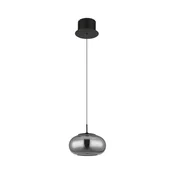 Globo 15744H - LED luster na sajli QUINTARA LED/6W/230V crna