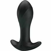Silikonski analni čep s vibracijom crni – Pretty Love anal plug massager
