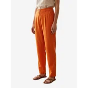 My fashion Hlače z naborki oranžna