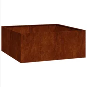 Vidaxl Planter Rusty 100x100x40 cm Vremensko odporno jeklo