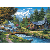 Art puzzle - Puzzle Two Small Waterfalls - 2 000 kosov