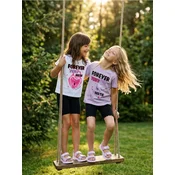 Sinsay - Pamučne majice sa natpisom 2 pack Forever Your Bestie - šareno