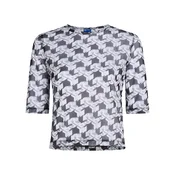 KARL LAGERFELD JEANS Majica  bež / črna / off-bela