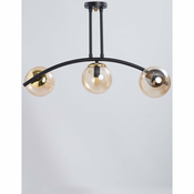 Žuta /crna stropna svjetiljka sa staklenim sjenilom o 15 cm Yay – Squid Lighting