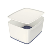 Leitz MyBox A4 Groß + Deckel weiß/grau