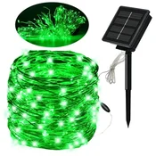 Solarne zelene lampice 30 metara