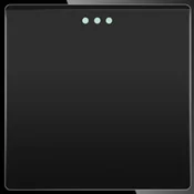 ELEKTRO SMART DESIGN LINE mehanicki modul za tipkalo s fluorescentnom indikacijom, crni DL-86-RS-BK
