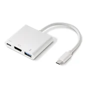 Renkforce Renkforce RF-4366444 adapter [1x moški konektor USB-C - 1x ženski konektor HDMI, USB 3.2 gen. 1 vtičnica A (USB 3.0), ženski konektor USB-C] bela pozl, (20429914)