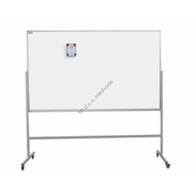 TIP Table bela, na stojalu, enostranska,magnetna, emajlirana, 120x120 cm