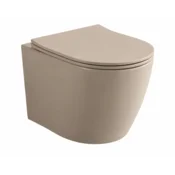 Stenska WC školjka Tornado mat kaki bež -