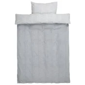 Set krep posteljine LOLA 140x200 siva/bela