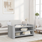 Stolic za kavu siva boja hrasta 100x50x50 cm od drva