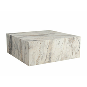 Klubska mizica Kailua 2142 Beli marmor, 35x90x90cm, MDF plošča, Kotna