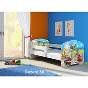 Deciji krevet ACMA II 140x70 + dusek 6 cm WHITE36