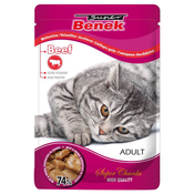 Varčno pakiranje Super Benek Super Chunks 48 x 100 g - Govedina v omaki