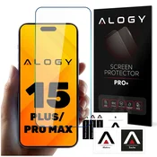 shumee 9H kaljeno steklo za iPhone 15 Plus 15 Pro Max 16 Plus za Alogy zaščitno steklo PRO