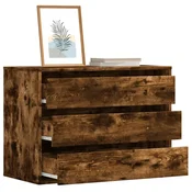 shumee vidaXL Predalnik, dimljen hrast, 80x41x58 cm, material na osnovi lesa