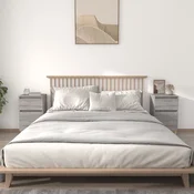Vidaxl vidaXL Nočne omarice, komplet 2 kosov, siv hrast sonoma, 40x35x70 cm