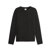 PUMA EVOSTRIPE Spacer Slim Crew Sweatshirt Men, Clothing, Black, M