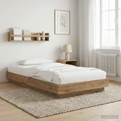 vidaXL Tlorisna postelja Artisan hrast 80 x 210 cm Inženirski les
