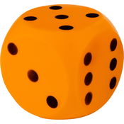 Androni Mehka kocka - velikost 10 cm, oranžna