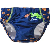 PLAYSHOES Kopalne hlače Krokodil temno modra/jabolko/oranžna/bela