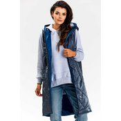 Awama Womans Vest A683 Navy Blue