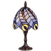 Casa Padrino luxury Tiffany stool lamp multicolored A� 15 x H. 29 cm - Tiffany table lamp - Tiffany desk lamp - Tiffany lights - Luxury lights - Luxury interior