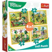 Trefl Puzzle Treflíci: Skupni trenutki 4 v 1 (35,48,54,70 kosov)