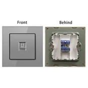 SmartHome Zidna uticnica CAT6 RJ45, Siva