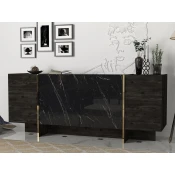 Hanah Home Konzolni sto Veyron, 180x75.5x46.6 cm, Crni
