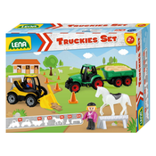 LENA Igracka Traktor sa prikolicom Truckies