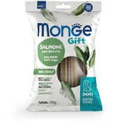 Monge Dental Mini Poslasica za male pse, Losos sa žalfijom, 120g