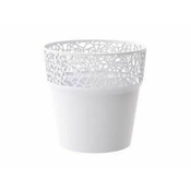 PROSPERPLAST DTRE175-S449 Saksija Tre 18x18cm bela
