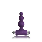 Rocks Off Petite Sensations Bubbles Purple – vibrirajuce analne kuglice, 11 cm