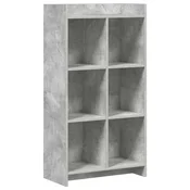 Police za knjige Betonska siva 59 x 30 x 111 cm