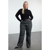 Trendyol Curve Black Camisole Knitted Plus Size Blouse