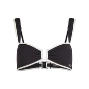 Karl Lagerfeld Bikini zgornji del Signatur črna/bela