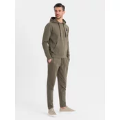 Ombre Mens sweatshirt set unbuttoned sweatshirt + pants