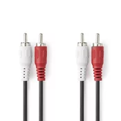 Kabel Audio 2x RCA m – 2x RCA m | 1.5 m | NEDIS