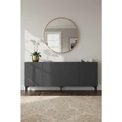 Hanah Home komoda Didema 180, 180 cm, antracit